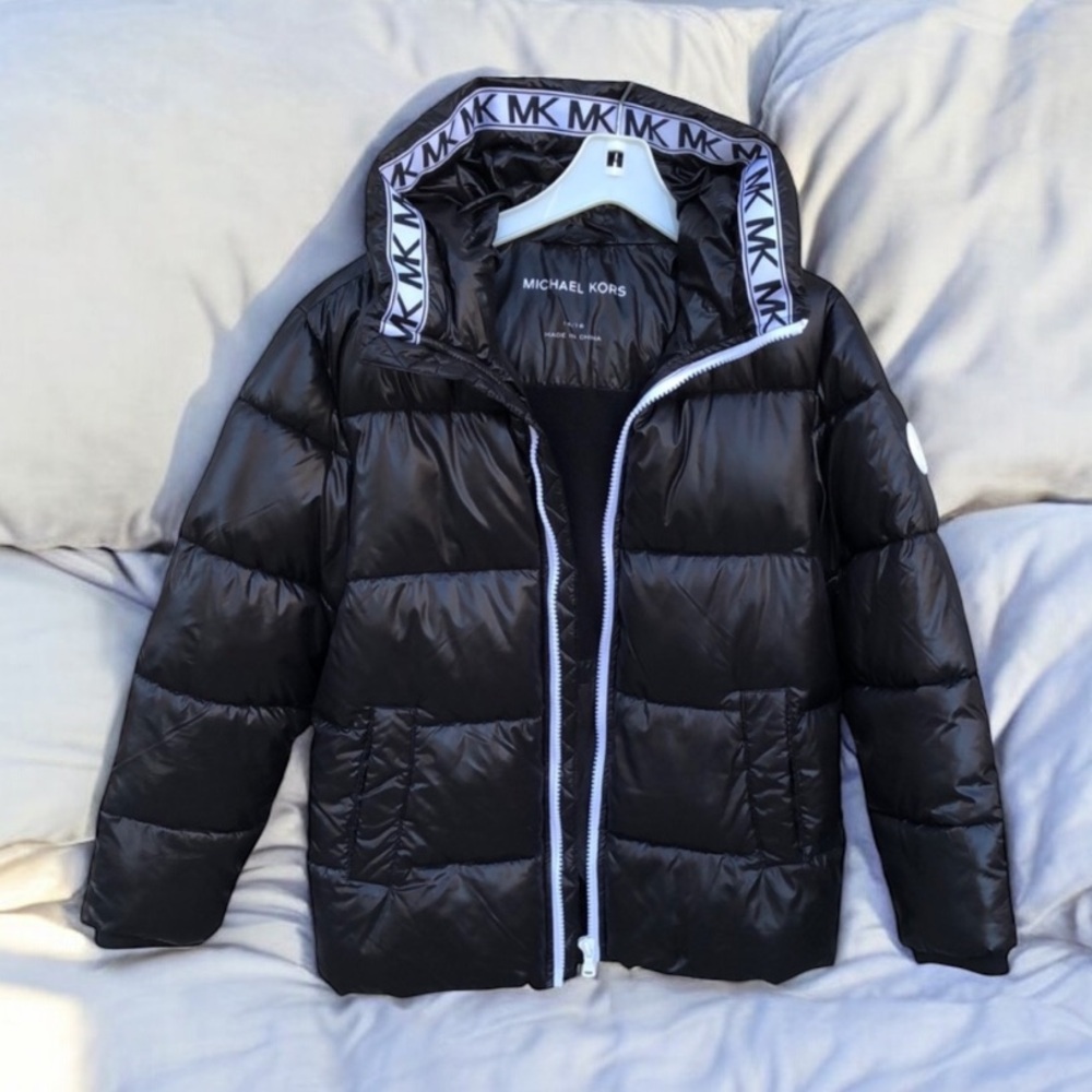 Michael Kors Black Puffer Jacket - Picture 2 of 5